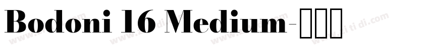 Bodoni 16 Medium字体转换